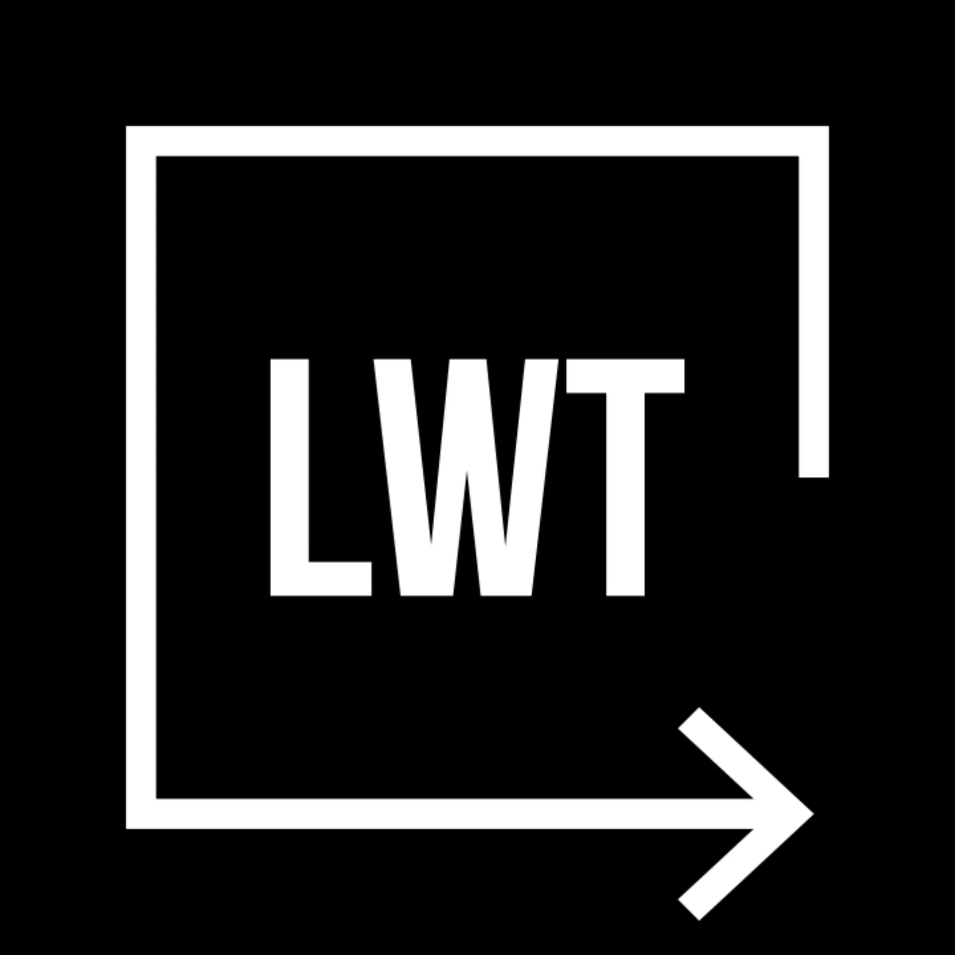 Icon with the letters LWT